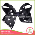 Cute black halloween decorative white bot bowknot ribbon bow hair